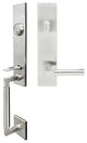 Aurora Lever, Tubular Dummy Handleset, Right Hand, Satin Stainless Steel