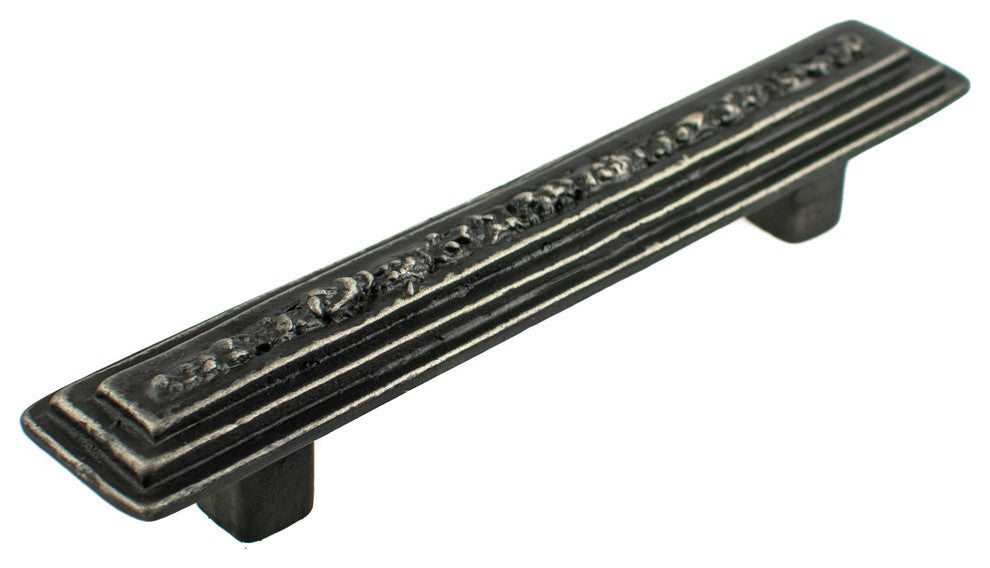 Taos Pewter Cabinet Hardware Pull, Black Iron
