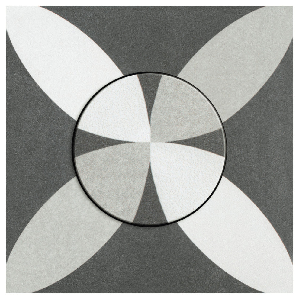 Twenties Ceramic Floor and Wall Tile, Petal