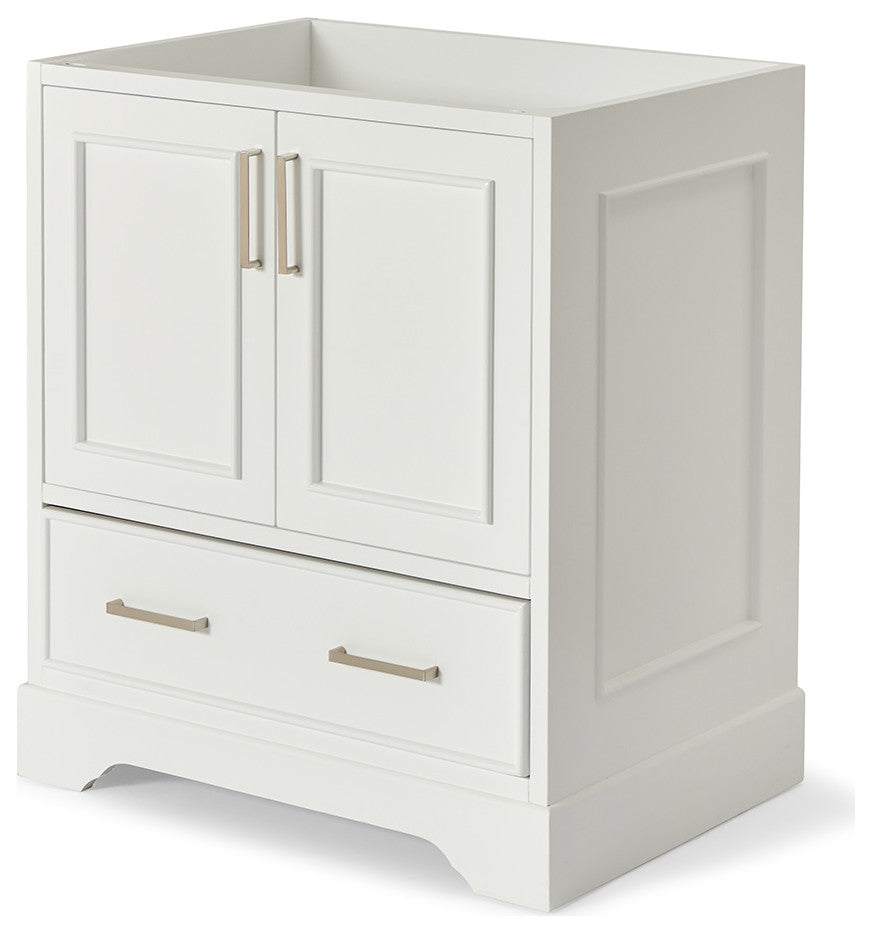 Ariel Stafford 31" Single Sink Bathroom Vanity Base, White
