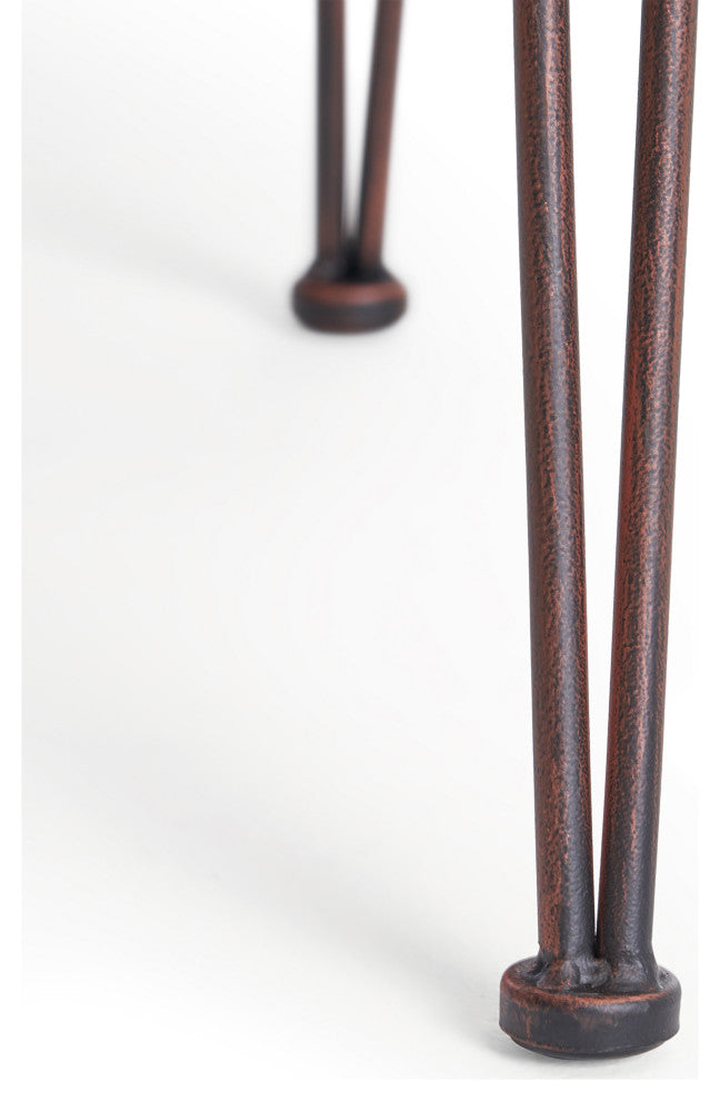 Taylor Outdoor 2 Seater Industrial Acacia Wood and Iron Bar Set