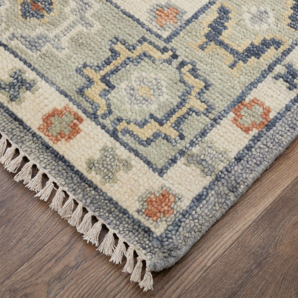 Foxboro R69CI Transitional/Bohemian & Craftsman Area Rug, Gray, 8'x10'