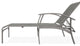 Belle Isle Sling 4-Position Outdoor Chaise Lounge, Sicily/Warm Gray
