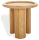 Safavieh Couture Madelynn Round Wood Accent Table, Natural
