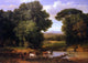 George Inness A Bit of Roman Aqueduct - 18" x 27" Premium Canvas Print