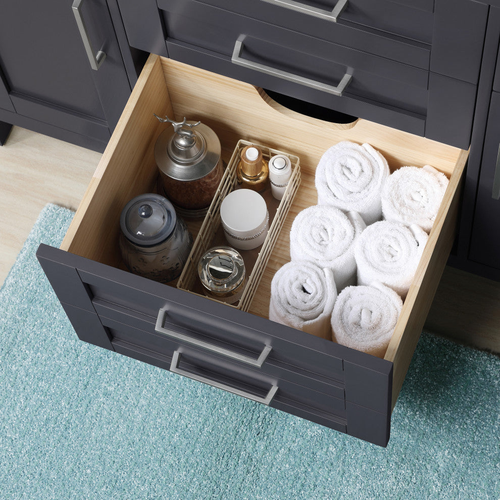 OVE Decors Tahoe Vanity, Dark Charcoal, 48"