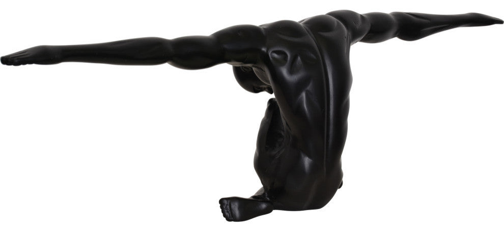 Mortal Black Matte Decorative Statue