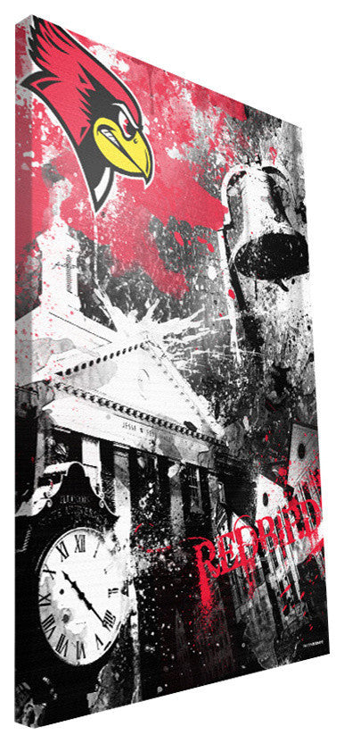 Illinois State University Redbirds Spirit Canvas Print, 16"x24"