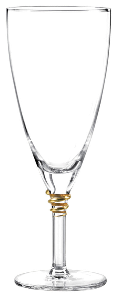 Helix Gold Iced Tea Glasses, Set of 4