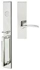 Crest Lever, Mortise Dummy Handleset, Right Hand, Polished Stainless Steel