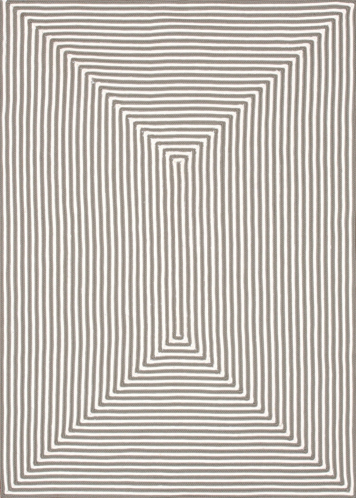 In/Out IO-01 Gray Area Rug, 5'x7'6"