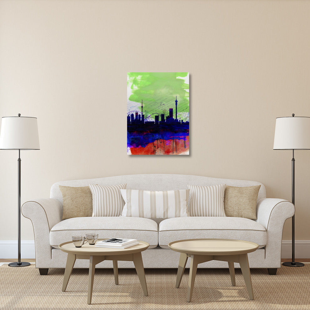 "Johannesburg Watercolor Skyline" Fine Art Print