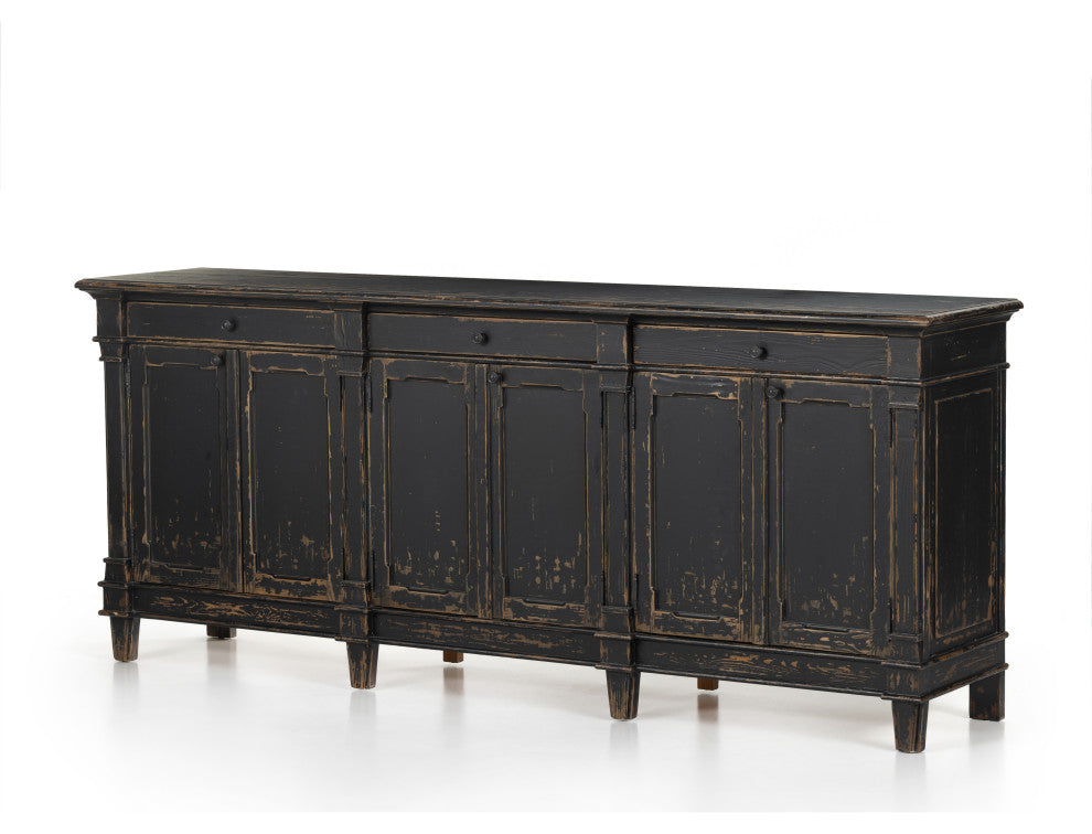 Marjorie Sideboard, Distressed Black