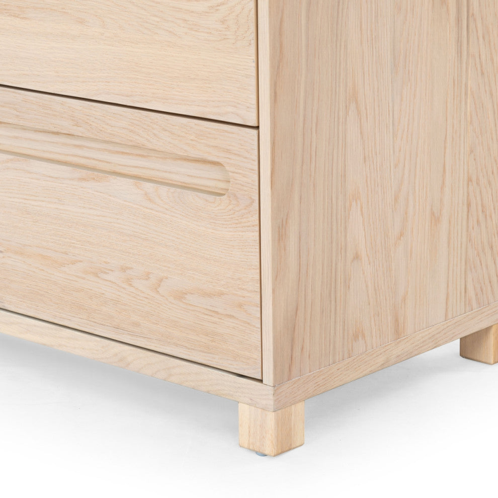 Safavieh Couture Tobiette 2 Drawer Nightstand, Oak
