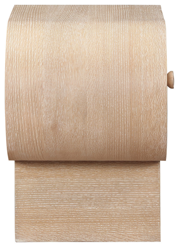 Harlow Solid Wood And Oak Veneer Night Stand, Natural