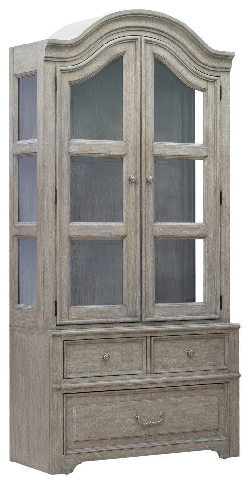 Abbotts Glen Glass Door Bunching Display with Storage Drawers