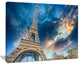 "Beautiful View Paris Eiffel Tower Under Fiery Sky" Wall Art, 40"x30"
