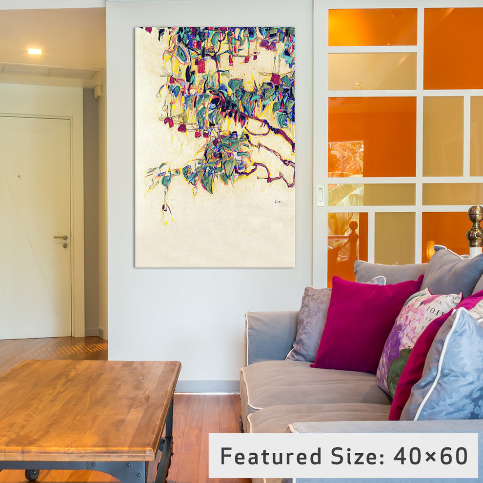 "Sun Tree" Wrapped Canvas Art Print, 40x26x1.5