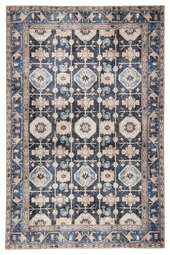 Bergen Area Rug, Navy, 1'10"x2'10"