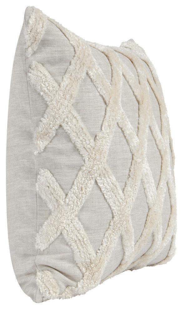 Evangeline 100% Linen 22"Throw Pillow in Natural by Kosas Home