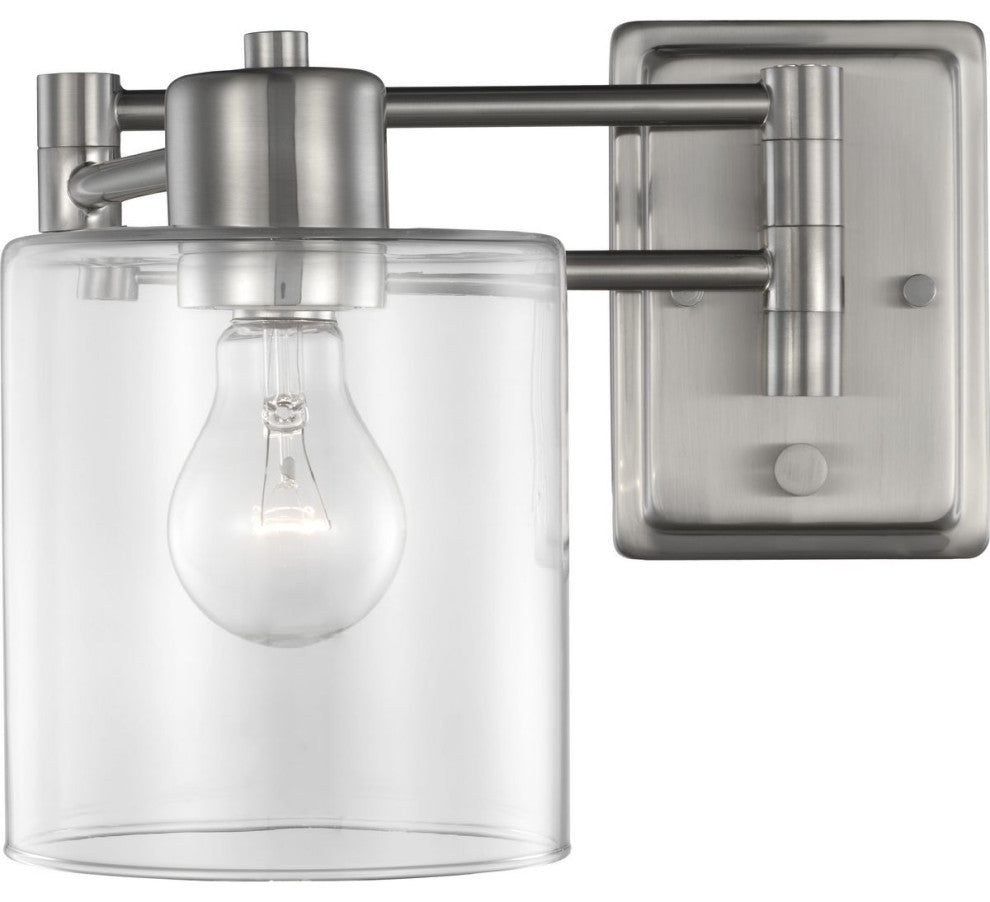 Milner Collection Brushed Nickel Swing Arm Wall Light