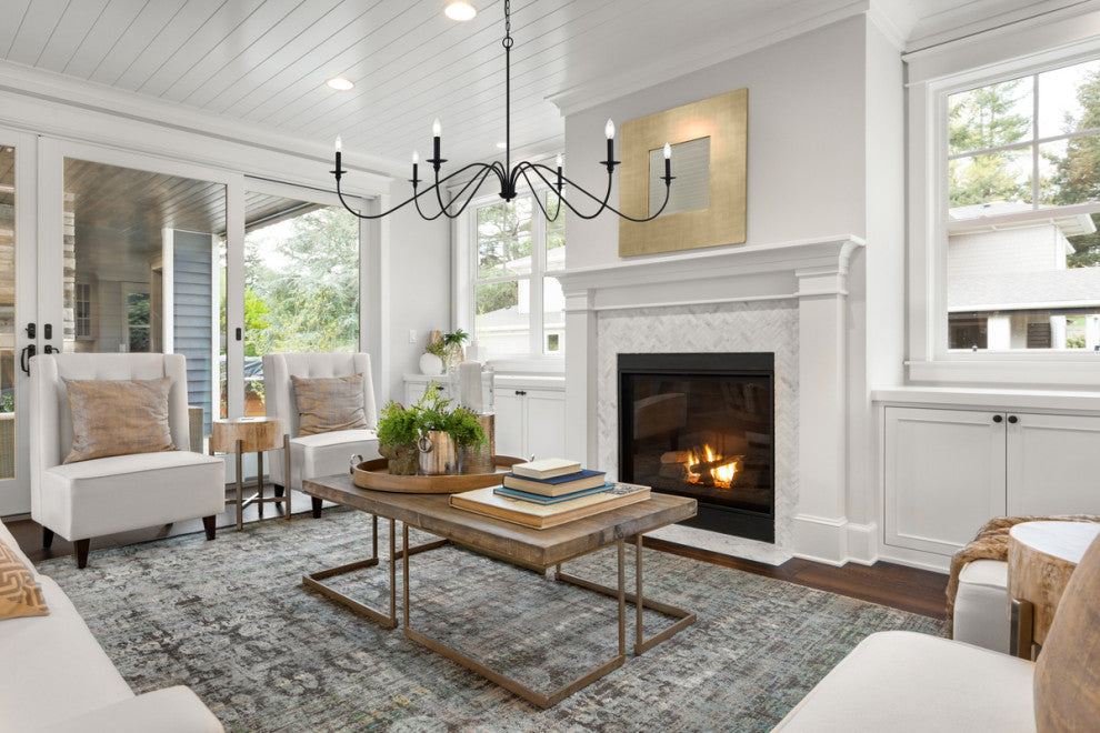 Living District Rohan 60" Chandelier in Matte Black