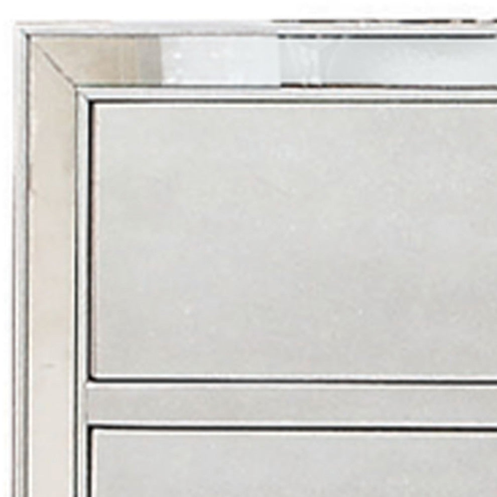 ACME Voeville II Mirrored Chest, Platinum
