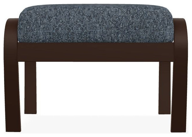 Belle Isle Cushion Outdoor Ottoman, Restore Indigo/Kona