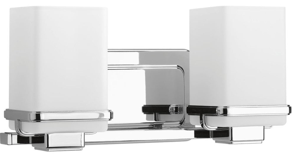 Progress Lighting P2194-09 Metric 2-Light Bath, Polished Chrome