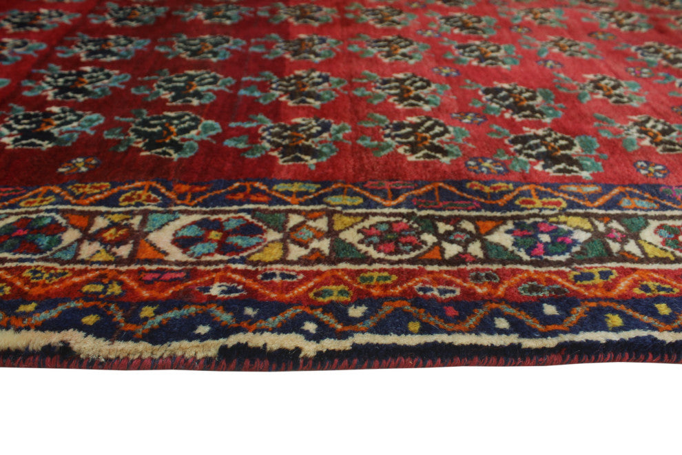 Fine Vintage Distressed Harsalla Red Rug