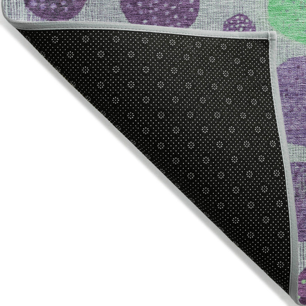 Machine Washable Indoor/Outdoor Chantille ACN1899 Purple 3' x 5' Rug