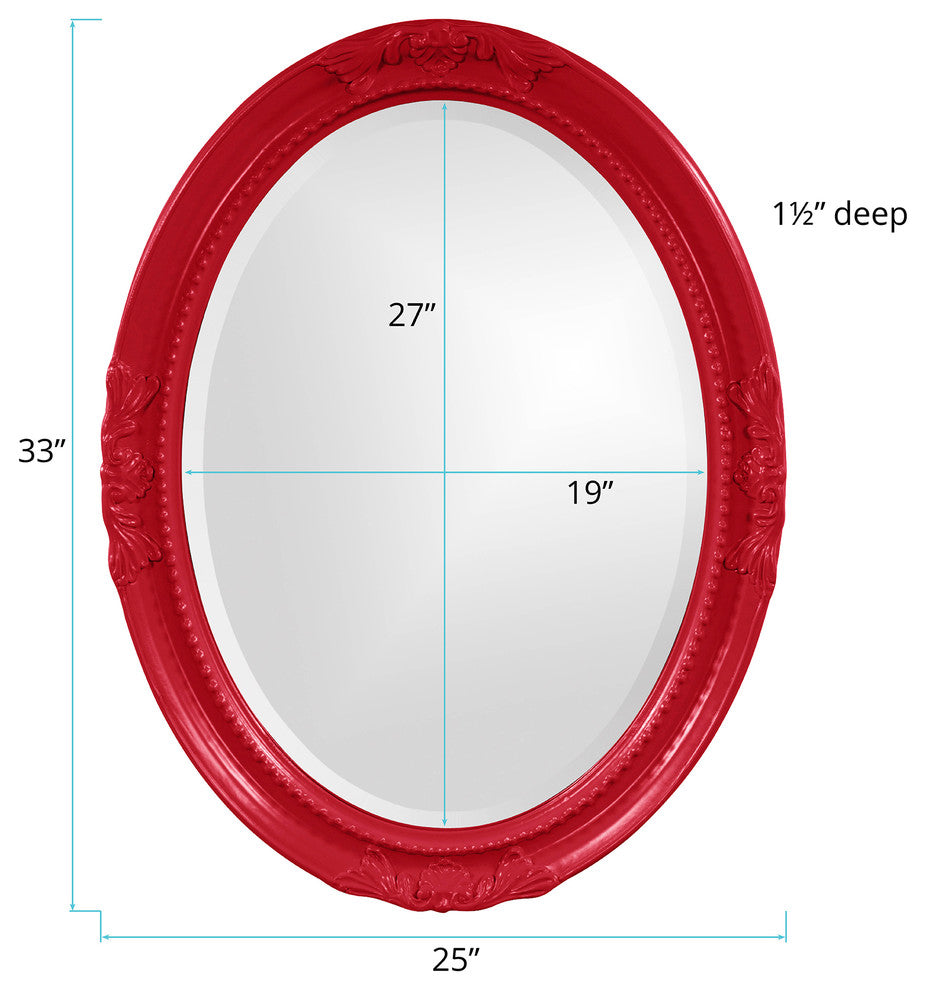 Queen Ann Mirror, Red