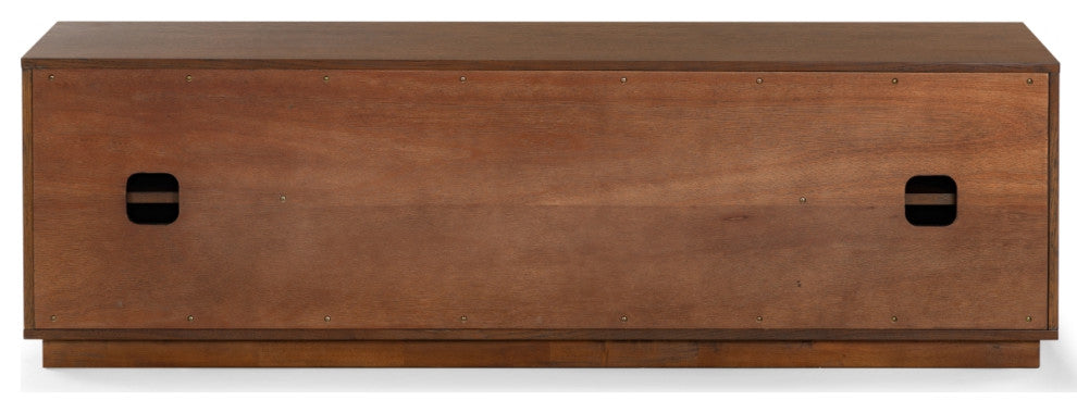 Safavieh Couture Patty 4 Door Wood Media Stand, Walnut