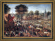 Hans Bol Village Feast (Annual Fair) Framed Premium Canvas Print, 16"x24"
