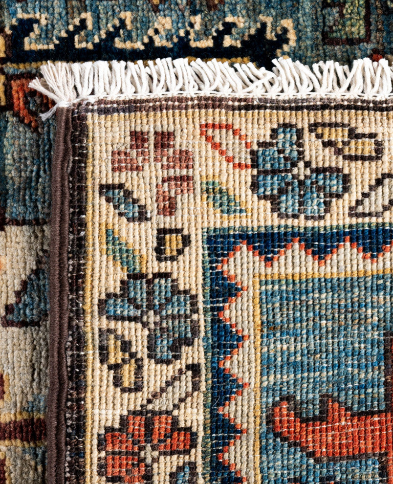 Serapi One-of-a-Kind Hand-Knotted Area Rug Light Blue, 2'8" x 9'6"