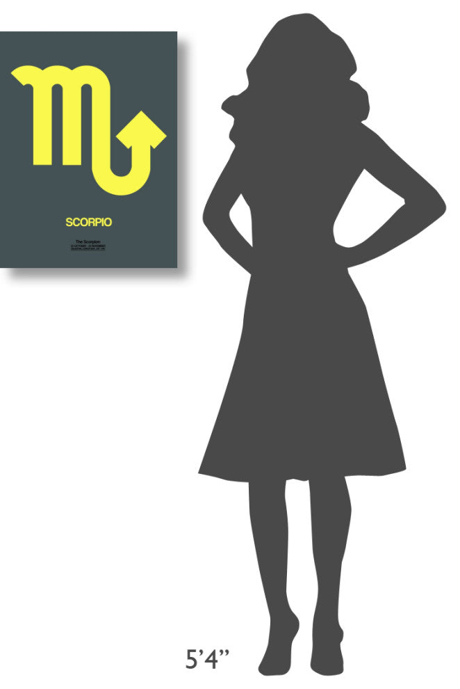 "Scorpio Zodiac Sign Yellow" Fine Art Print