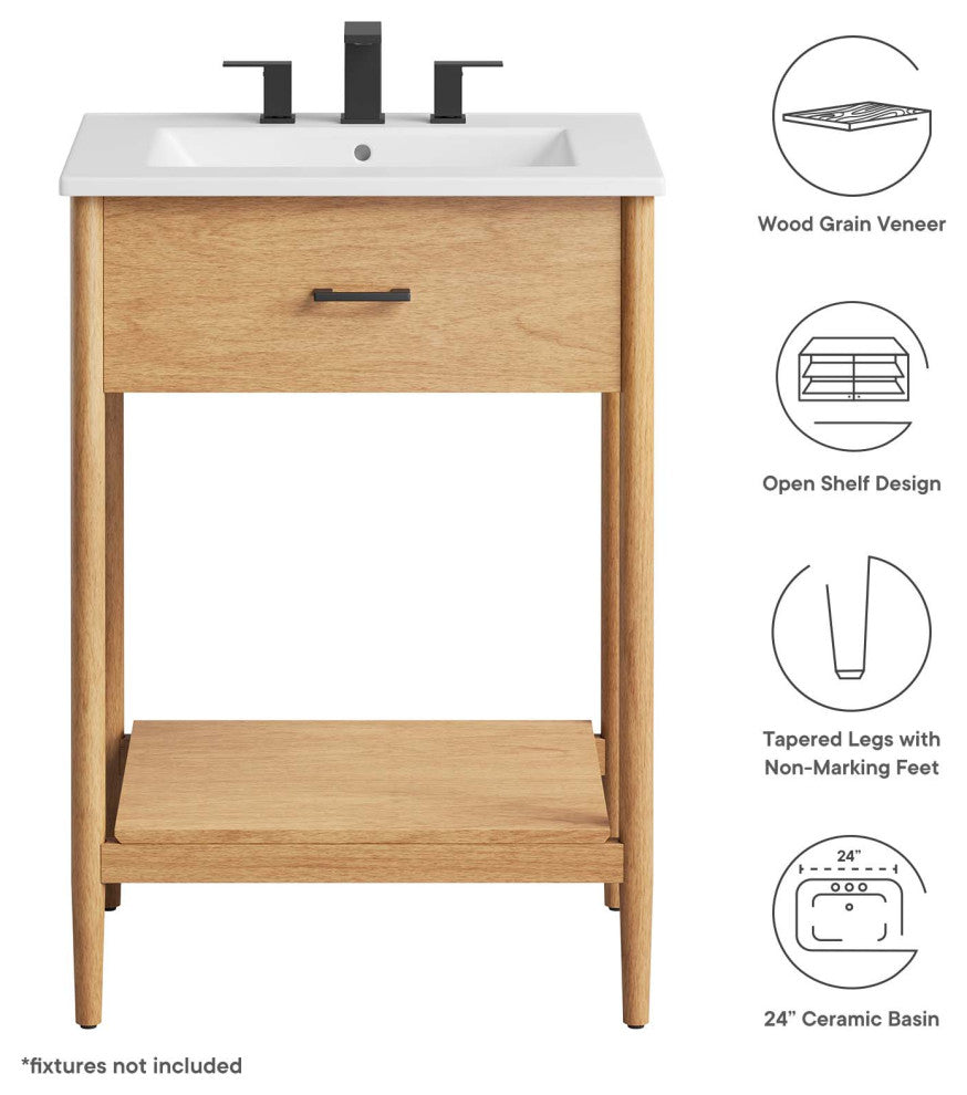 Zaire 24" Bathroom Vanity - Natural White