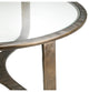Aluminum Round Coffee Table, Eichholtz Cambronne