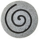 19" X 19" X 2" Gray Round Modern Spiral Wall Art