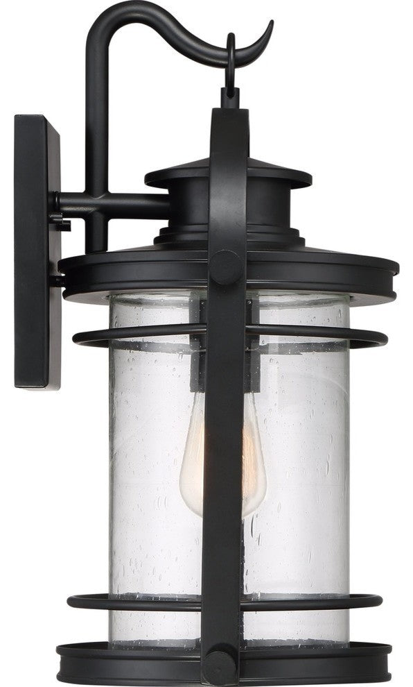 Quoizel BKR8410K One Light Outdoor Wall Lantern Booker Mystic Black