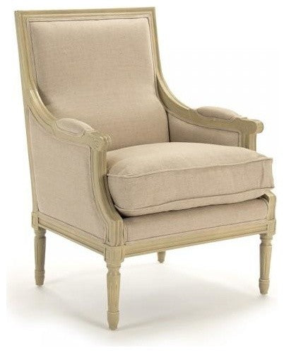 Louis Club Chair, Grey Oak