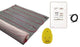 Electric Floor Warming Mat System With Touch Screen GFCI Thermostat, 10 Sq Ft