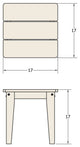 Adirondack Small Side Table, Palm Green