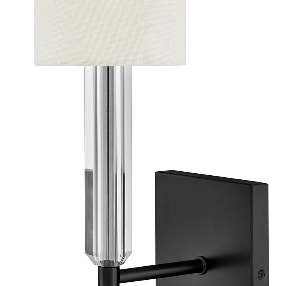 Hinkley Anika Large Single Light Sconce, Black