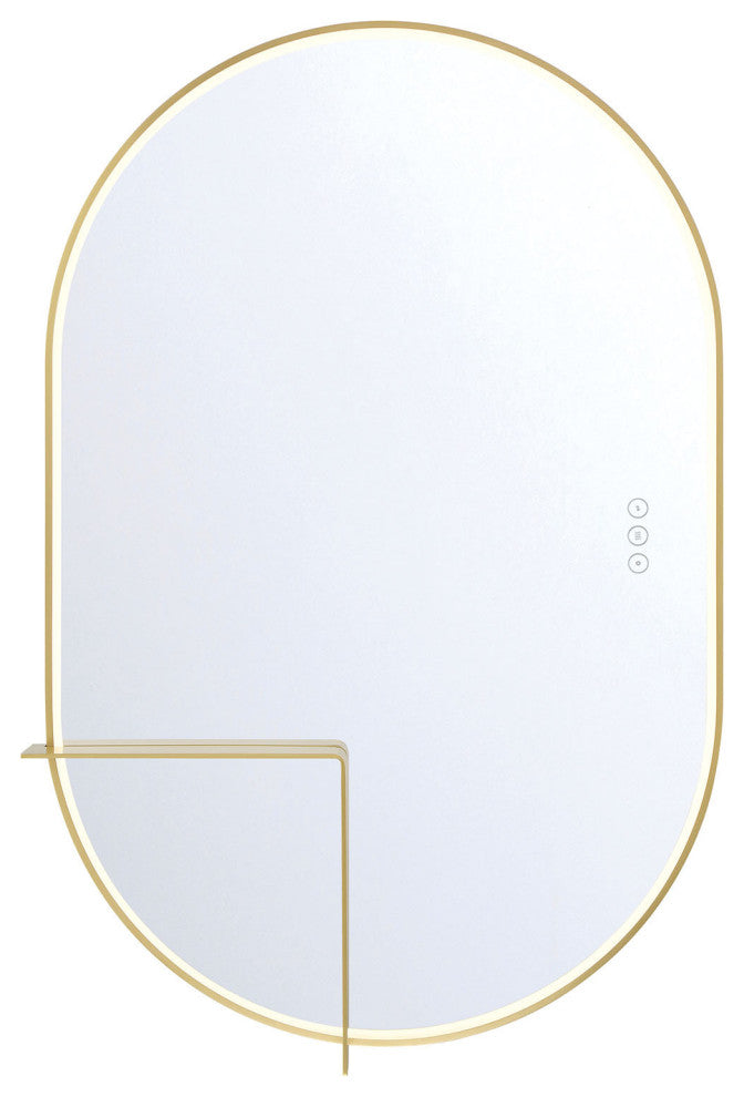 Linden Rectangular Mirror - 24" x 36", Gold