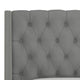 Williams Queen Nail Button Tufted Wingback Headboard, Linen Gray
