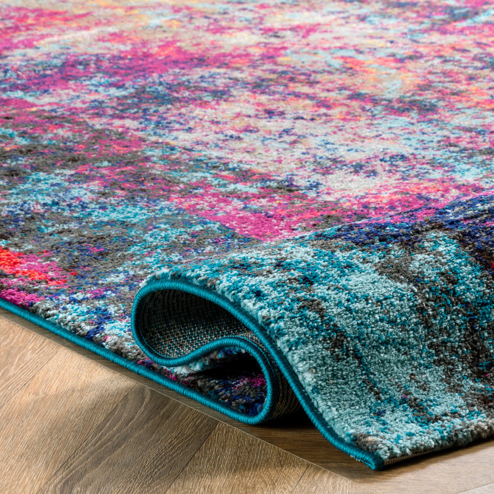 Nuloom Cloud Nebula Abstract Area Rug, Multicolor 9'x12'