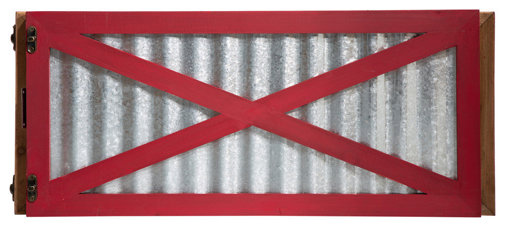 Galvanized Corrugated Metal and Wooden Tree Collar