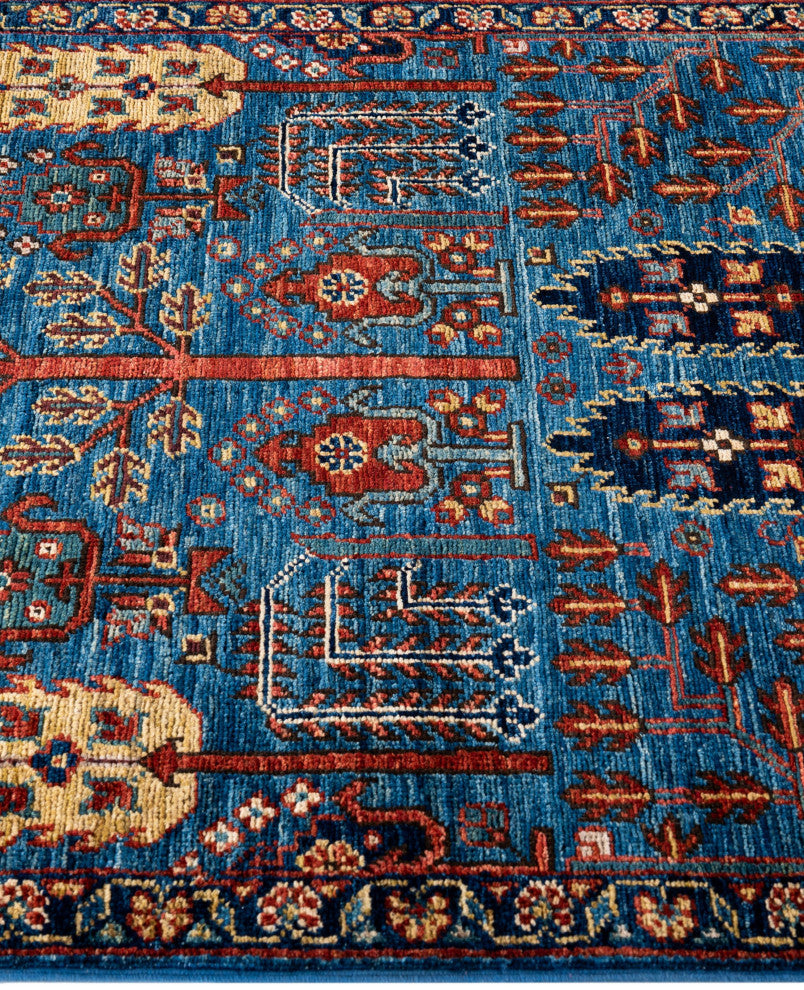 Serapi One-of-a-Kind Hand-Knotted Area Rug Light Blue, 2'9" x 7'11"