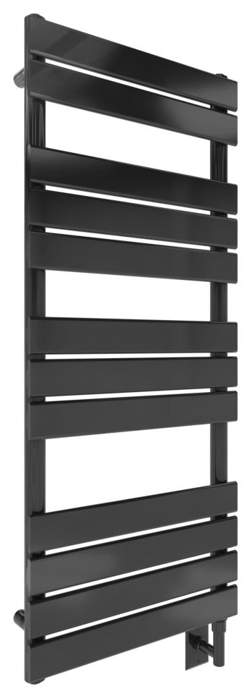 Minos Wall Mounted Electric Towel Warmer, Black